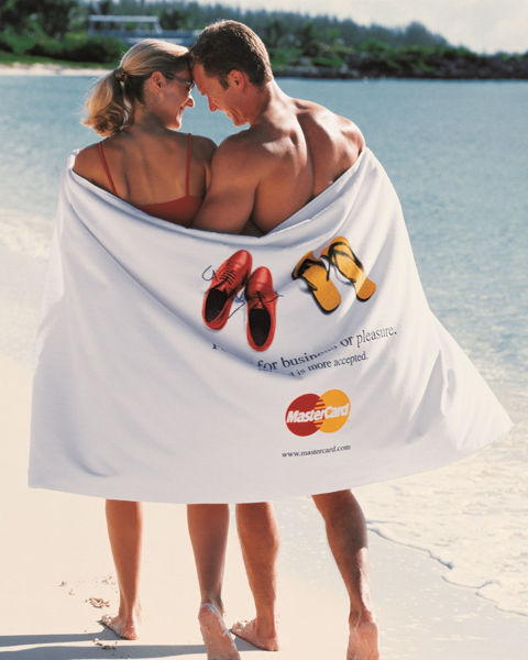 Picture of Turkish Signature Ultraweight White Beach Towel