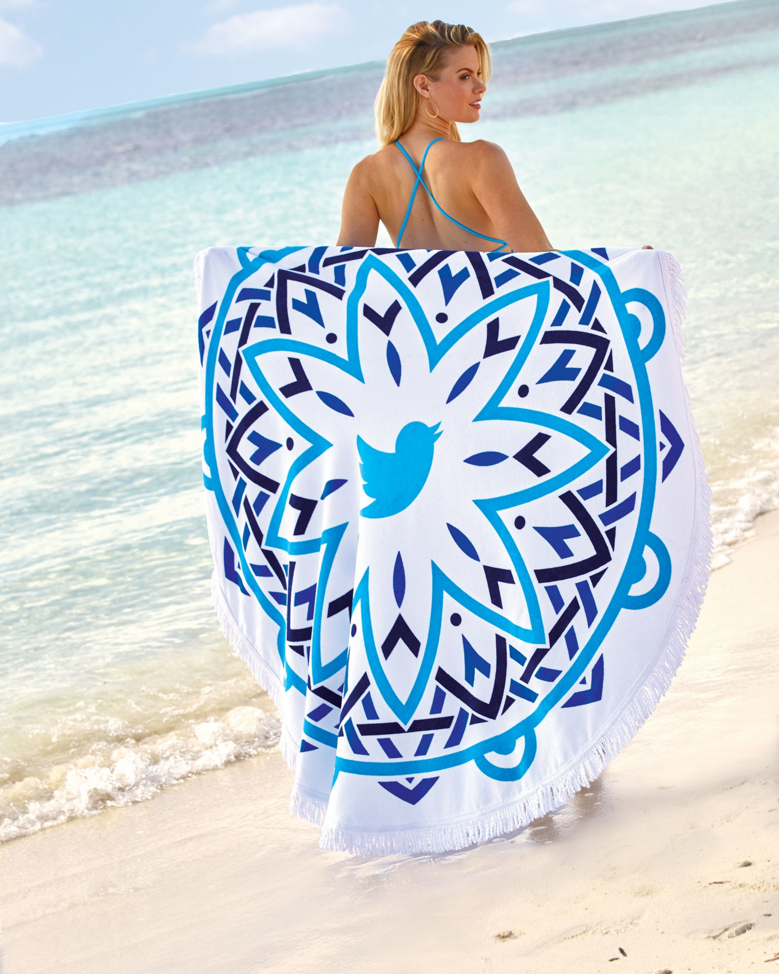Towel Specialties. Mandala Fringe 360 Round Beach Towel™