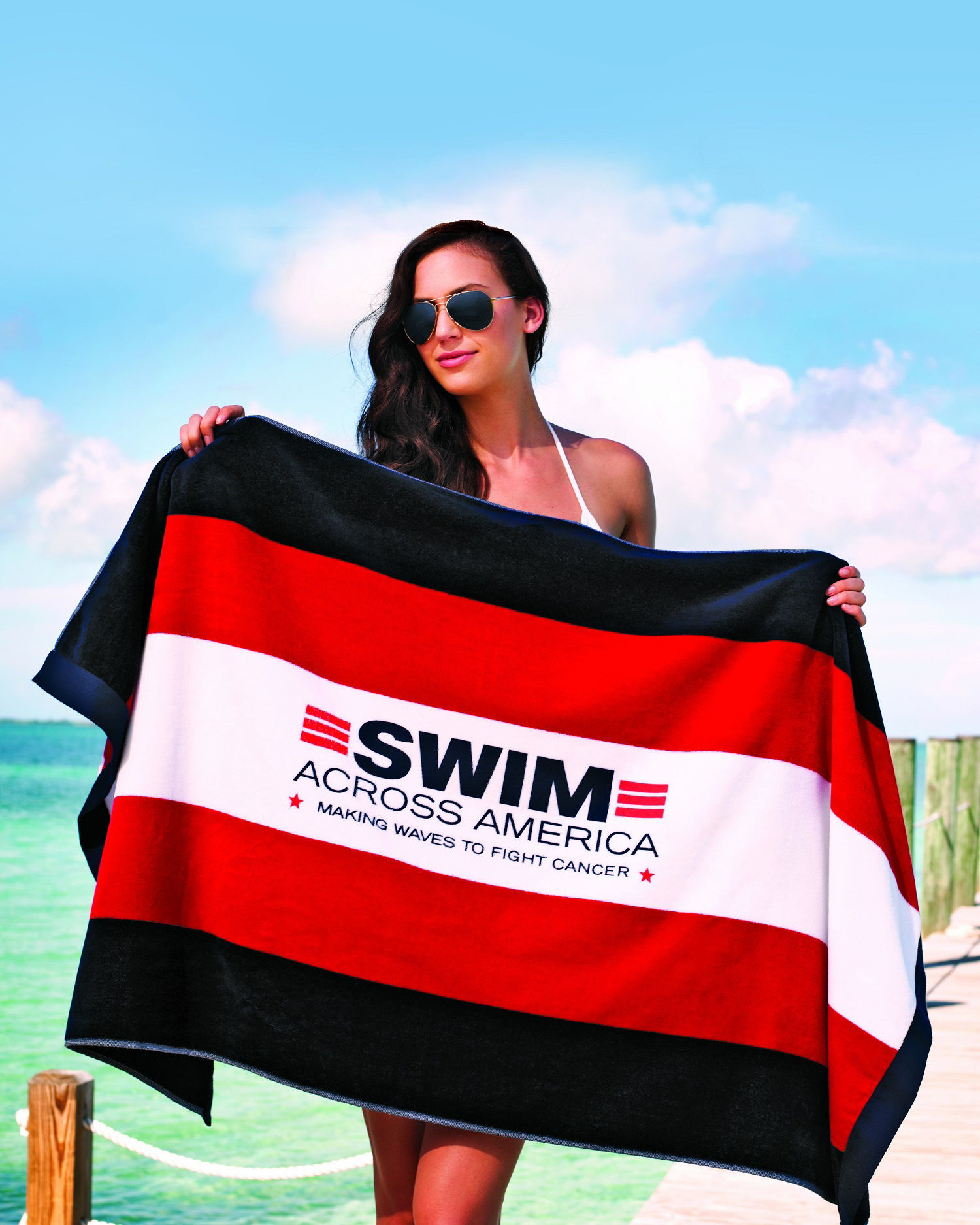 Towel Specialties. Vintage Cabana Canvas Tote & Beach Towel Set