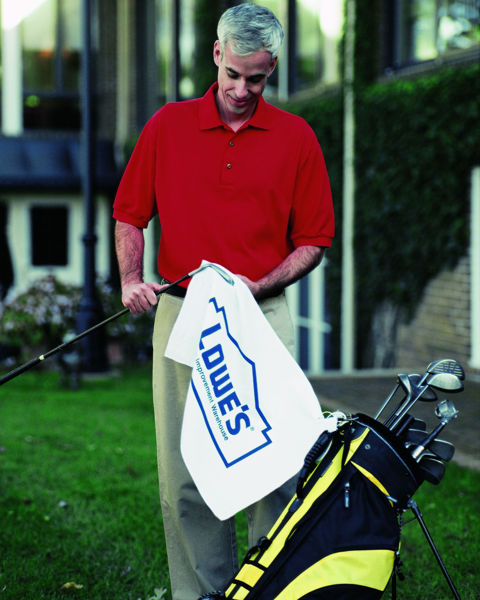 Picture of Turkish Signature White Heavyweight Golf Towel