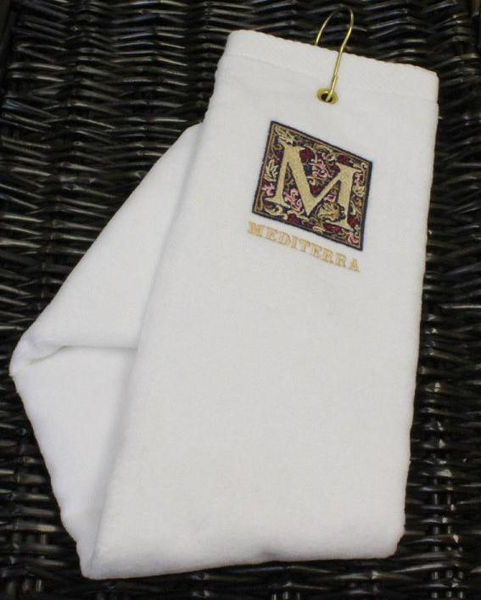 Picture of Turkish Signature Ultraweight White Golf Towel