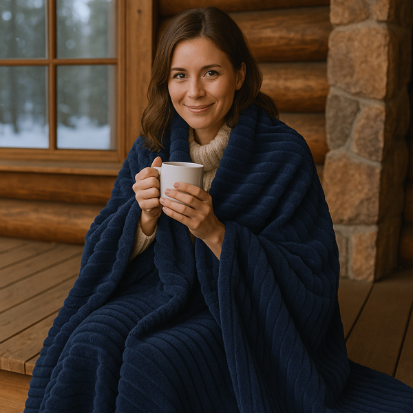 Picture of Bliss Striped Fleece Blanket