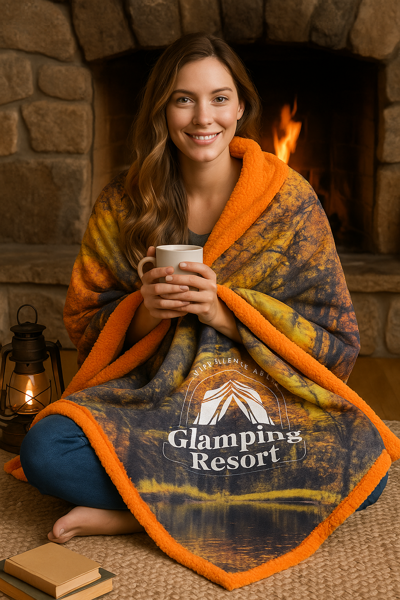 Picture of Bordeaux Luxe Sherpa Colorfusion Blanket XL