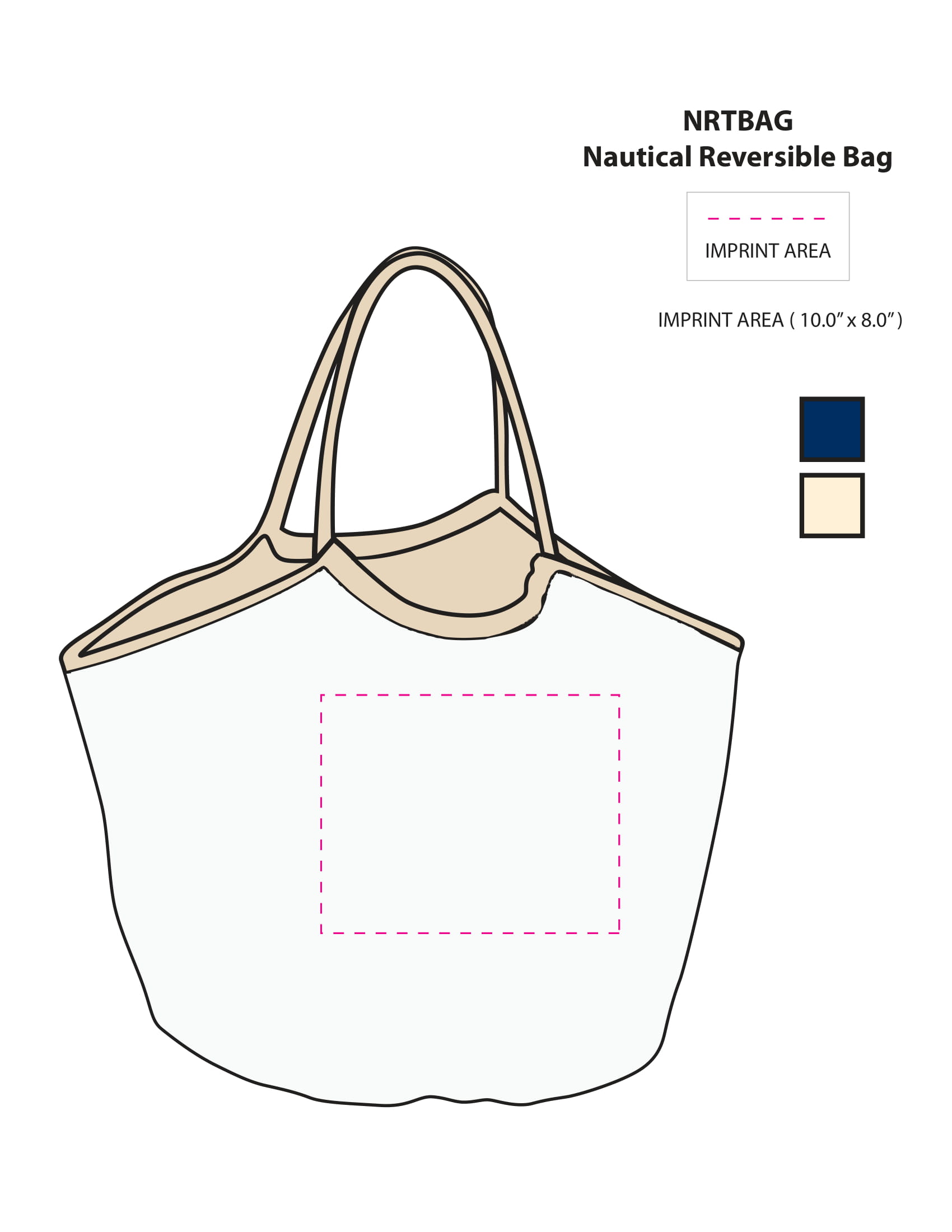 Towel Specialties. Nautical Reversible Bag™